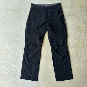 Eddie Bauer Men's Convertible Tech Pant 1537466 Black 34x32